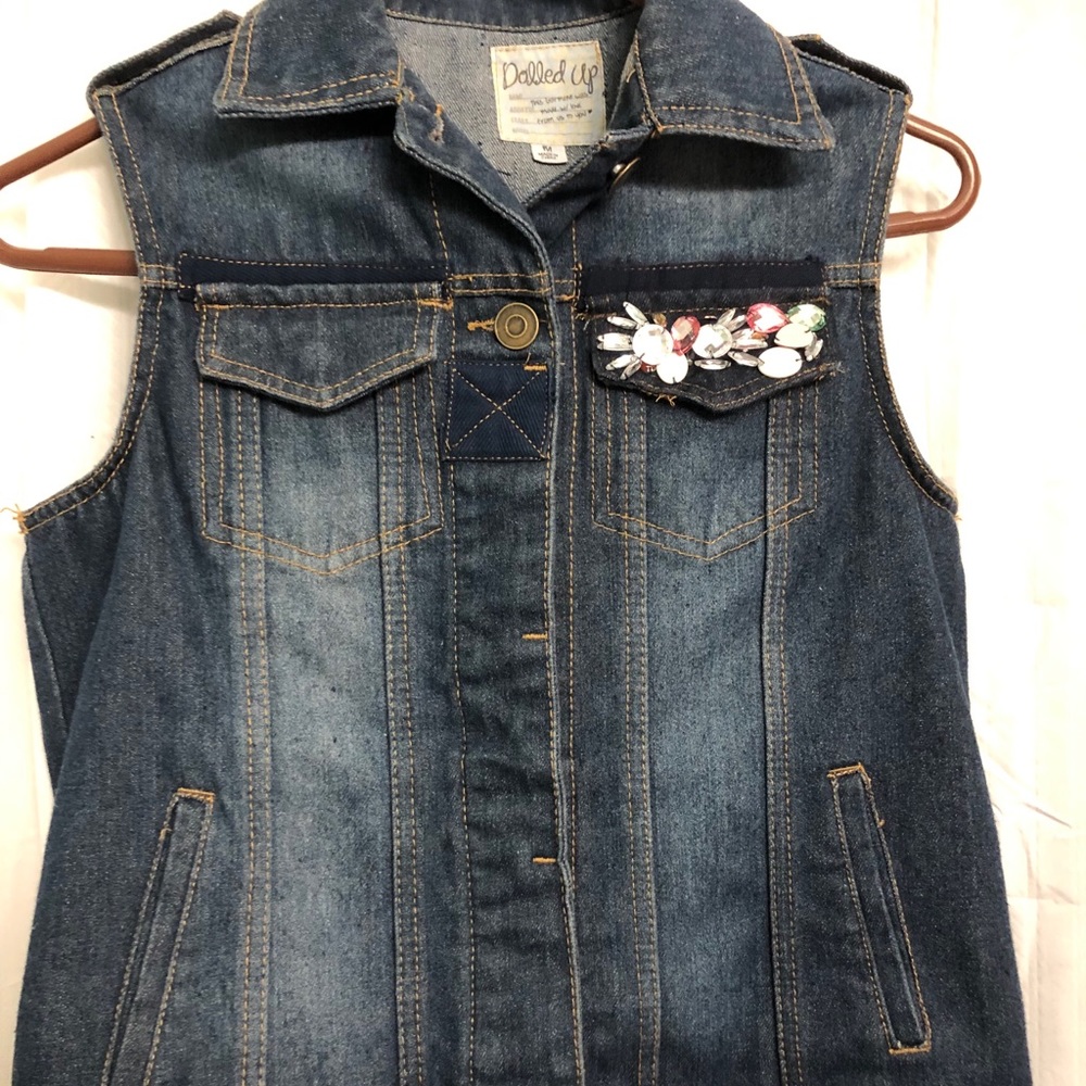 Dolled Up Denim Vest